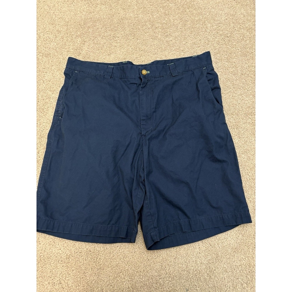 Men's J. McLaughlin Navy Blue Chino Shorts Preppy Size 38w 8L